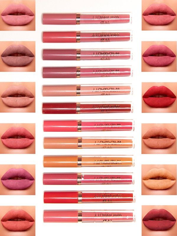 WARDA BEAUTY Matte lip gloss, 12 pcs.